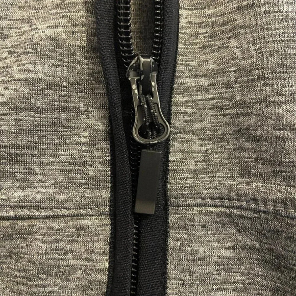 Hummel Mens Classic BEE PHI Gray Grey Black Jacket Track Top Size L Large Zip - Picture 11 of 13